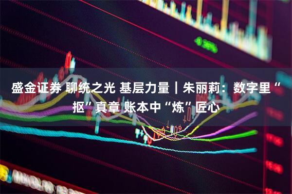 盛金证券 聊统之光 基层力量｜朱丽莉：数字里“抠”真章 账本中“炼”匠心